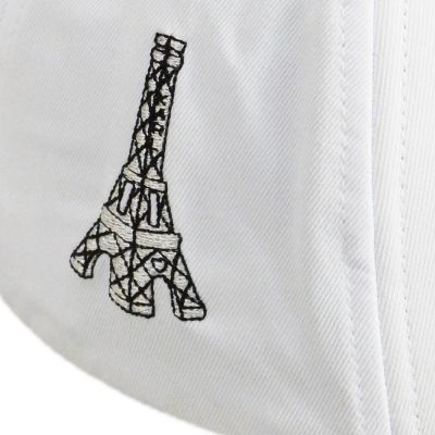 7. Czapka z daszkiem Karl Lagerfeld Paris Strapback Biała - L5WH7947-wht