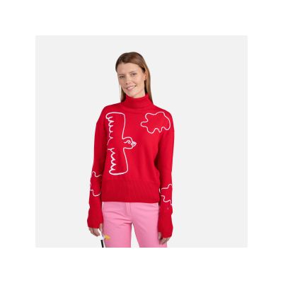 7. Sweter Rossignol W Jcc Roll Neck czerwony