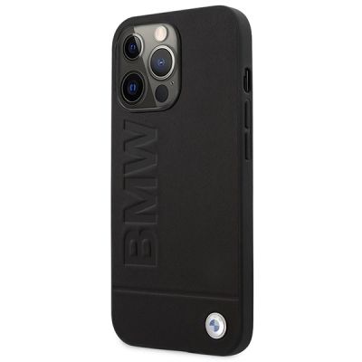 2. Etui BMW Signature Logo Imprint MagSafe na iPhone 14 Pro - czarne
