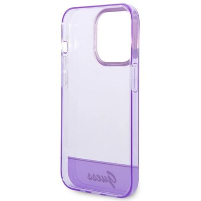 7. Etui Guess Translucent na iPhone 14 Pro Max - fioletowe
