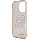 7. Etui Karl Lagerfeld IML Rhinestones Karl Head do iPhone 16 Pro różowy