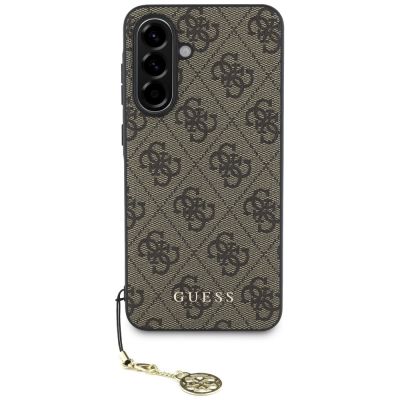 2. Etui Guess 4G Charms Collection na Samsung Galaxy A56 - brązowe