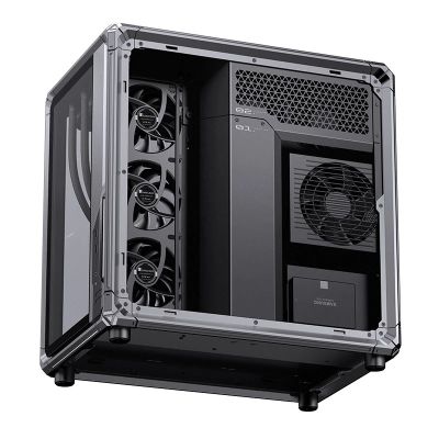 23. Jonsbo X400 PC-Gehäuse, Midi-Tower, ATX, Tempered Glass - grau