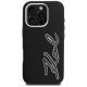 3. Etui Karl Lagerfeld FW Grained Signature Logo na iPhone 16 Pro - czarne