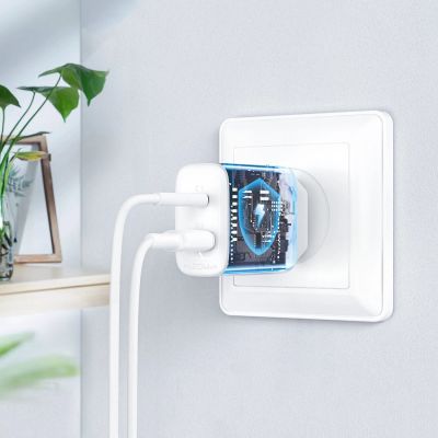 11. Acefast ładowarka sieciowa USB Typ C / USB 20W, PPS, PD, QC 3.0, AFC, FCP biały (A25 white)