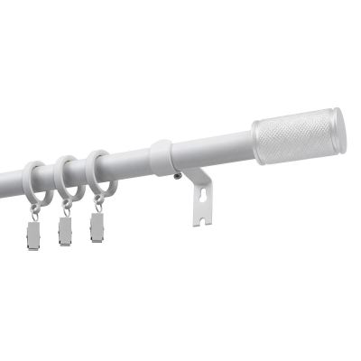 KARNISZ ROZSUWANY POJEDYNCZY FI 19 MM GAMA BIAŁY 200-300 CM Z KÓŁKAMI KOWALSKI