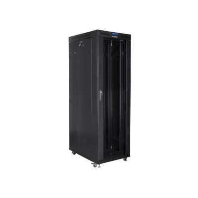 LANBERG SZAFA STOJĄCA RACK 19" 42U 800X1000 DRZWI SZKLANE LCD CZARNA FF01-8042-12BL (FLAT PACK)