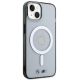 4. Etui BMW Silver Ring MagSafe na iPhone 14 - przezroczyste