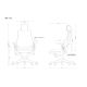 4. Fotel biurowy Wau TPE-8 elastomer szary/czarny