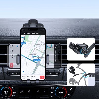 3. Joyroom mechaniczny uchwyt samochodowy na kokpit czarny (JR-ZS283)