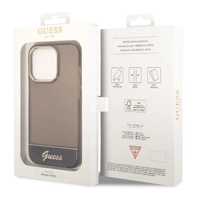 8. Etui Guess Translucent na iPhone 14 Pro - czarne