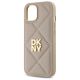 6. Etui DKNY Quilted Stack Logo na iPhone 15 - beżowe