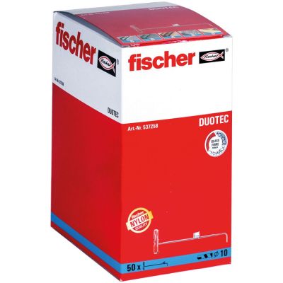 2. Fischer 537258 kotwa śrubowa/kołek rozporowy 50 szt. Zestaw śrub i kołków rozporowych 50 mm