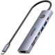 19. UNITEK HUB USB-C 7W1 PD 100W HDMI 2.0 Z PRZYCISKIEM ON/OFF
