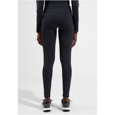 Legginsy damskie Odlo Tights ZEROWEIGHT PRINT REFLECTIVE czarne   M