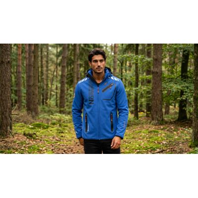 4. Softshell męski Geographical Norway ROYAUTE DB ROYAL BLUE  BLACK MEN 068 (WY2168H/GN-ROYAL BLUE / BLACK)