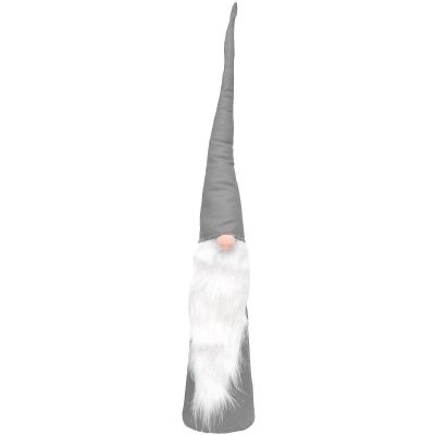 7. SET SZARYCH MIKOŁAJÓW DEKORACYJNYCH 60, 70, 80 CM