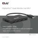 2. Hub USB Club Hub 3D MST (Multi Stream Transport) DisplayPort 1.4 na 4x DisplayPort, Cztery monitory, 4x 4K30Hz, 8K30Hz
