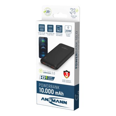 12. Ansmann PB320PD 10000 mAh Czarny