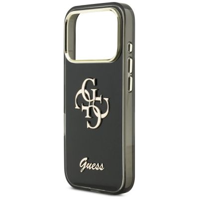 6. Etui Guess IML 4G Script Metal na iPhone 17 Pro - czarne