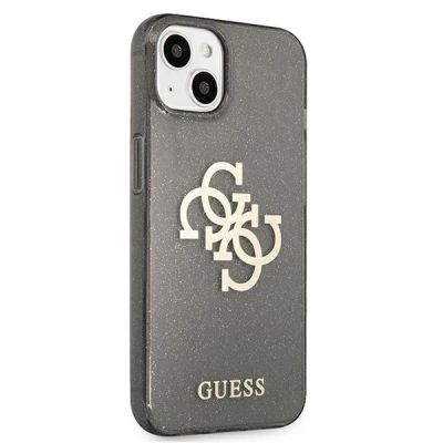 4. Etui Guess Glitter 4G Big Logo na iPhone 13 mini - czarne