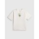 5. T-shirt loose z nadrukiem chłopięcy 4F 4FJRSS26TTSHM4276-10S