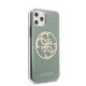 5. Guess GUHCN58PCUGLKA iPhone 11 Pro khaki hard case 4G Circle Glitter