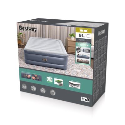 24. Bestway 6713I / 23 dmuchany materac Podwójny materac Szary Unisex