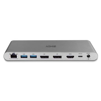2. Lindy 43349 stacja dokująca Przewodowa USB 3.2 Gen 1 (3.1 Gen 1) Type-C Srebrny