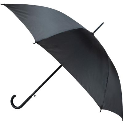 2. PARASOL DŁUGI PÓŁAUTOMATYCZNY Z ZAWIJANĄ RĄCZKĄ CZARNY SEMI LINE