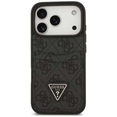 3. Etui Guess 4G nauble Card Triange na iPhone 18 Pro / 17 Pro - czarne