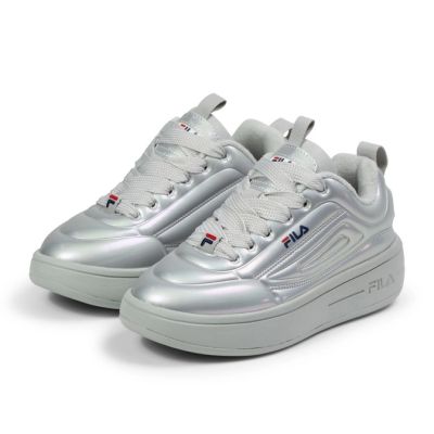 7. Fila Superbubble buty sportowe damskie sneakersy szare modne wygodne lekkie