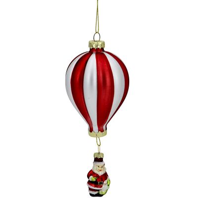 2. BOMBKA SZKLANA FORMÓWKA BALON Z MIKOŁAJEM SASKA GIFT & DECOR