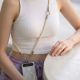 6. Smycz do telefonu Tech-Protect C10S Crossbody (114 cm) + na nadgarstek (31 cm) - beżowo-tytanowa