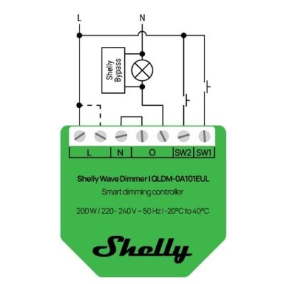11. Inteligentny ściemniacz oświetlenia Z-Wave Shelly Wave Dimmer EU LR
