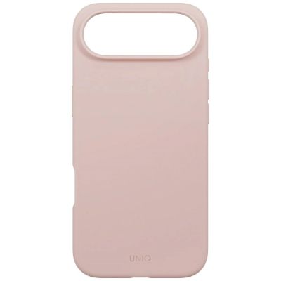 3. Etui UNIQ Lino na iPhone Air Magclick Charging - różowe