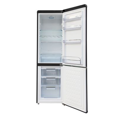 2. Lodówka Retro Ravanson LKK-250RB 250l | oświetlenie LED | styl vintage | 545 x 585 x 182 mm | czarny