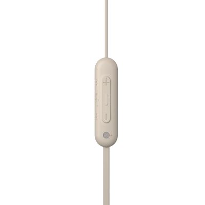 4. Sony WI-C100 Zestaw słuchawkowy Bezprzewodowy Douszny Połączenia/muzyka Bluetooth Beżowy