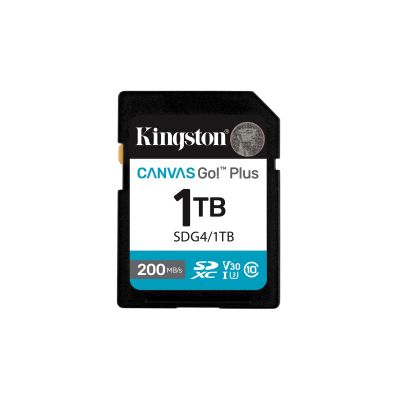 7. Karta pamięci Kingston Canvas Go Plus SDG4/1TB (1TB; Class U3, V30; Karta pamięci)