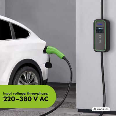 18. Ładowarka do EV / PHEV GreenBlue,  przenośna, typ 2, dł. przew. 680cm, IP65, 11kV, 220-380V AC 50/60Hz, 16A, 3 fazy, GB1100