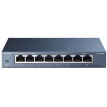 TP-Link TL-SG108 Nie zarządzany Gigabit Ethernet (10/100/1000) Czarny