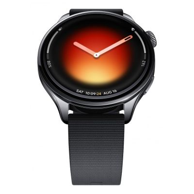 9. Xiaomi Watch 5 3,91 cm (1.54") AMOLED 47 mm Cyfrowy 480 x 480 px Ekran dotykowy Czarny GPS