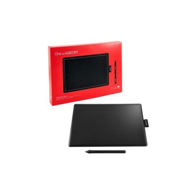 3. Tablet graficzny Wacom One by Medium Czarny, Czerwony 2540 lpi 216 x 135 mm USB
