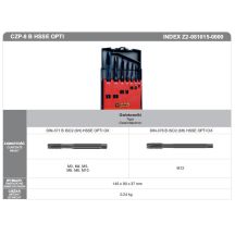 GWINTOWNIKI ZESTAW M3-M12 DIN-371B/DIN-376B (6H) HSSE CZP-8 OPTI