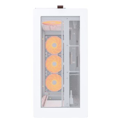 3. Obudowa PC Montech HS01 PRO, Midi-Tower, ATX, aRGB, Szkło Hartowane - biała