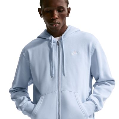 3. Bluza męska Nike Club BB FZ Hoodie błękitna FN3861 407