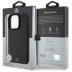 8. Etui Mercedes Textured And Plain Leather MagSafe na iPhone 16 Pro - czarne