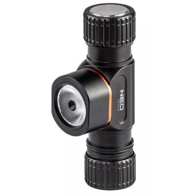 6. Latarka czołowa akumulatorowo-bateryjna USB Neo Tools 2000LM CREE XHP50.2 LED