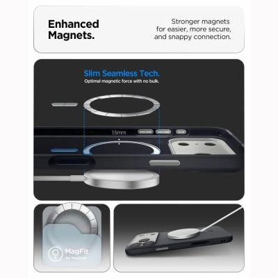 6. Etui Spigen Nano Pop MagSafe na iPhone 18 Pro Max / 17 Pro Max - czarne