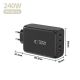 5. Ładowarka sieciowa Tech-Protect NC240W-GaN 4-Porty 240W - czarna